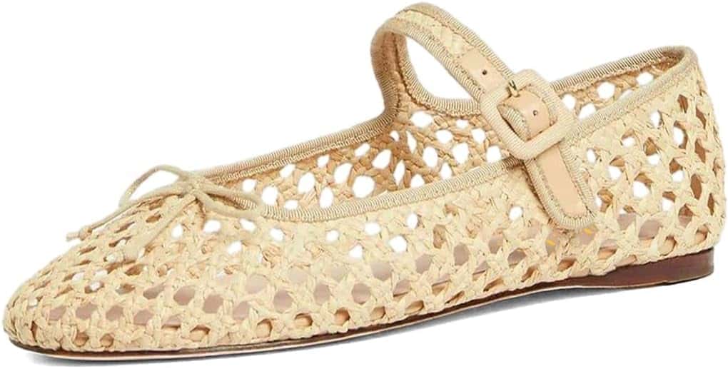 summer ballet flat wicker